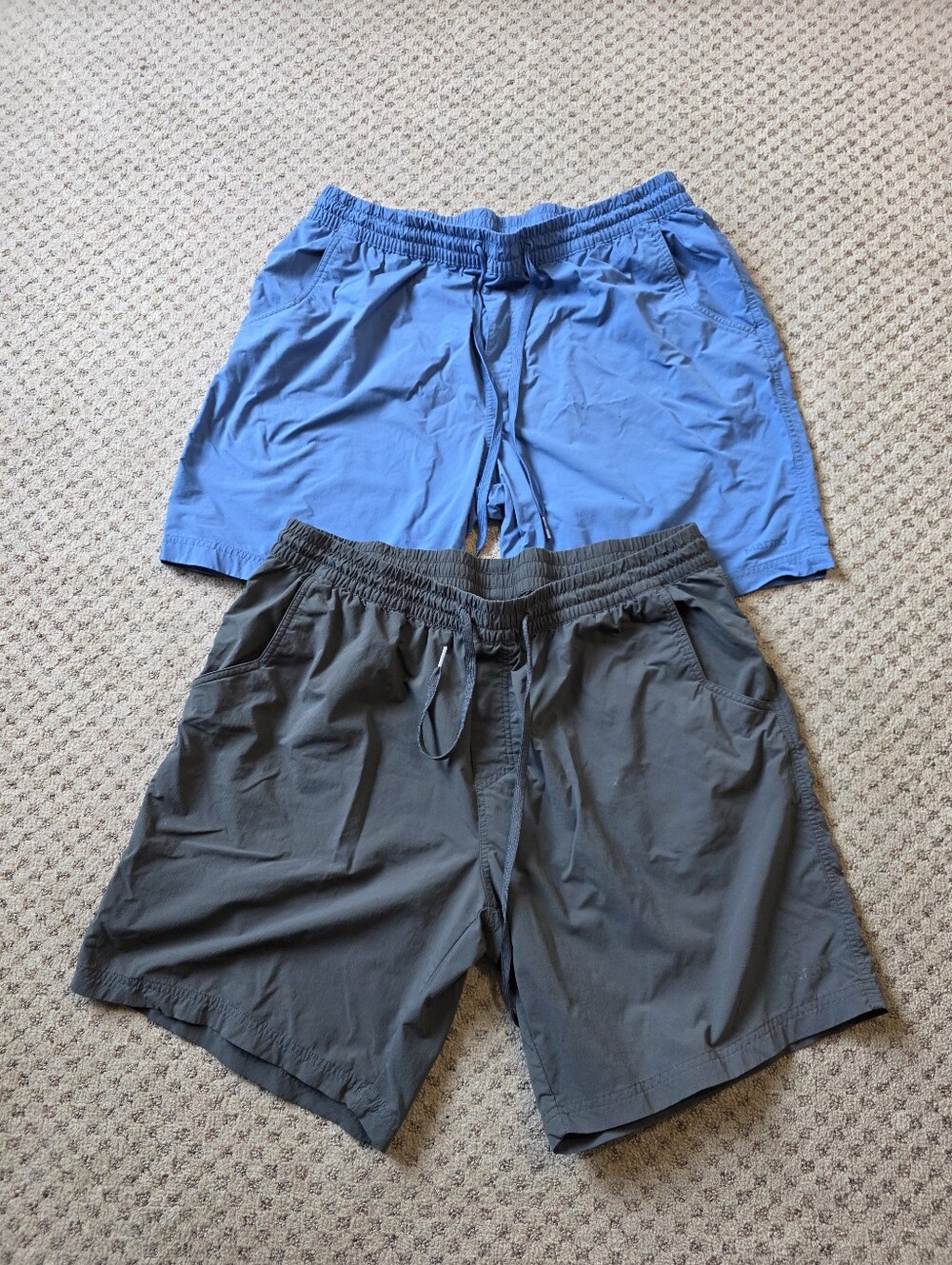 Marmot Two Casual Drawstring Shorts - Blue & Charcoal